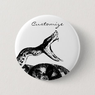 Rattlesnake Thunder_Cove Ronde Button 5,7 Cm
