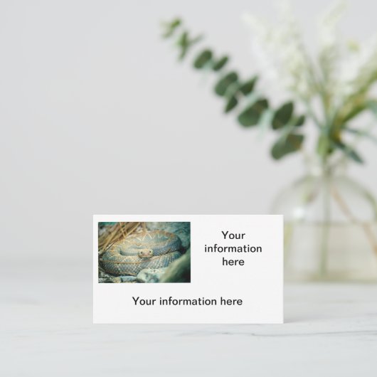 Rattlesnake Visitekaartjes (Staand voorkant)