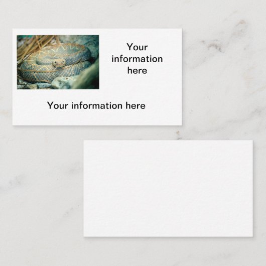 Rattlesnake Visitekaartjes (Voorkant / Achterkant)