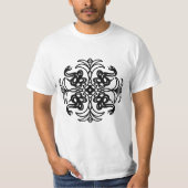 Rattlesnake (zwart en wit) t-shirt (Voorkant)