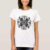 Rattlesnake (zwart en wit) t-shirt (Voorkant)