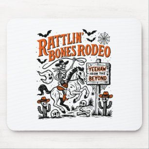 Rattlin' Bone Rodeo Western Cowboy Halloween Spook Muismat