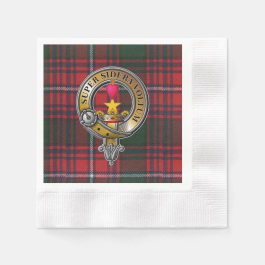 Rattray Tartan & Badge Servet (Voorkant)