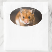 Ratty de hamster ovale sticker (Tas)