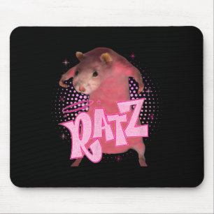 Ratz Fun Pink Mouse Rat Meme Mannen Vrouwen Hallow Muismat