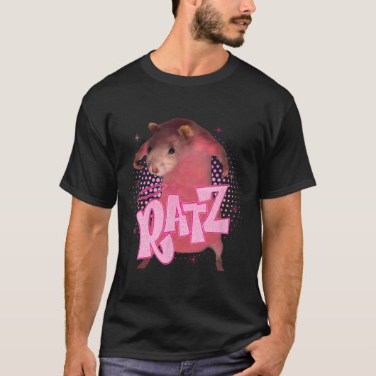 Ratz Fun Pink Mouse Rat Meme Mannen Vrouwen Hallow T-shirt (Voorkant)