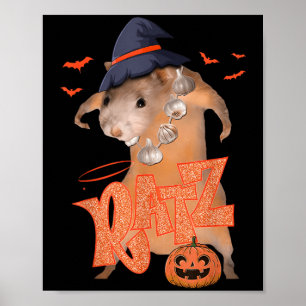 Ratz Funny Pink Mouse Rat Mannen Vrouwen Halloween Poster