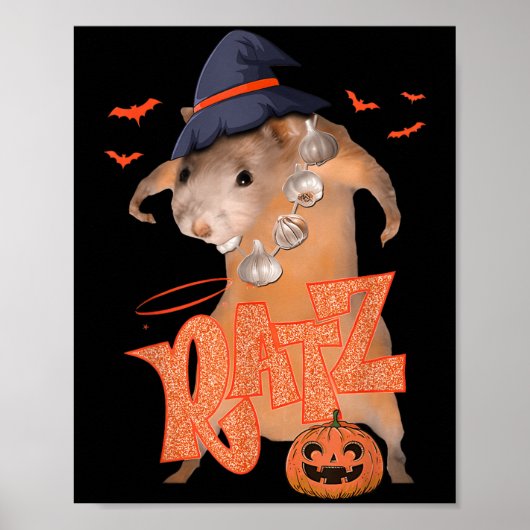 Ratz Funny Pink Mouse Rat Mannen Vrouwen Halloween Poster (Voorkant)