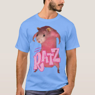 Ratz Pink Long Meme Funny Mouse Costume Ugly Chris T-shirt