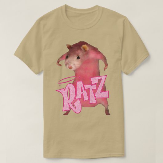 Ratz Pink Long Meme Funny Mouse Costume Ugly Chris T-shirt (Design voorkant)