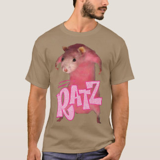 Ratz Pink Long Meme Funny Mouse Costume Ugly Chris T-shirt