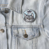 ratzcat oh ratten kat speld ronde button 5,7 cm (In situ)