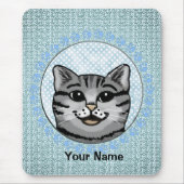Ratzy Cat Face Mousepad Muismat (Voorkant)