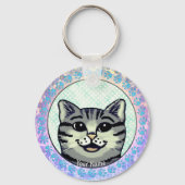 Ratzy cat Face sleutelhanger (Voorkant)