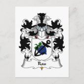 Rau Family Crest Briefkaart (Voorkant)