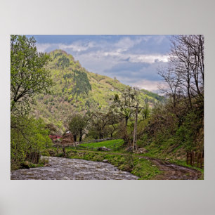 Rau Sadului district Sibiu Roemenië Poster