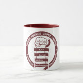 RAUC Mug Maroon Logo Mok (Midden)