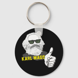 Rauchender Karl Mags mit Sonnenbrille Sleutelhanger