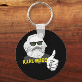 Rauchender Karl Mags mit Sonnenbrille Sleutelhanger (Voorkant)
