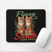 Raunchy Christmas Cat Naughty Funny Gag Prank Humo Muismat (Met muis)