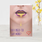 Raunchy Kaart voor vriendje of Vriendin (Gele Bloem)