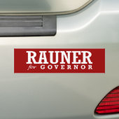 RAUNER FOR GOVERNOR 2014 BUMPERSTICKER (Op auto)