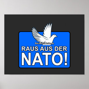 RAUS AUS DER NAVO (Friedenstaube) - POSTER