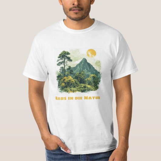 Raus in de natuur t-shirt (Voorkant)