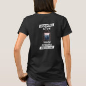Rausgehen ist wie Fenster aufmachen, Spruch T-Shir T-shirt (Achterkant)