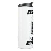 Rausgehen ist wie Fenster aufmachen Thermosbeker (Gedraaid links)