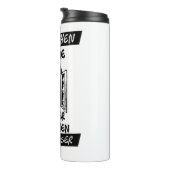 Rausgehen ist wie Fenster aufmachen Thermosbeker (Geroteerd rechts)