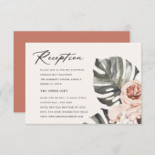 RAUST BOHO MOSTRERA WATERVERF FLORAAL RECEPT INFORMATIEKAARTJE (Voorkant / Achterkant)