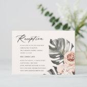 RAUST BOHO MOSTRERA WATERVERF FLORAAL RECEPT INFORMATIEKAARTJE (Staand voorkant)