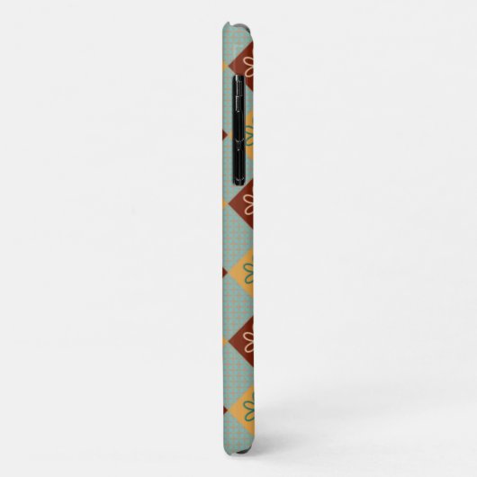 Raustic Floral Geometric Gingham-Fading Sun Palett Case-Mate iPhone Case (Achterkant/links)