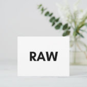 rauw briefkaart (Staand voorkant)