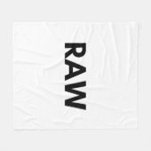 rauw fleece deken (Voorkant (Horizontaal))