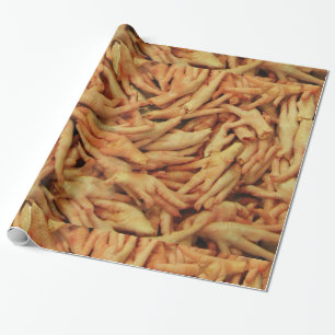 Rauw kippenvoer cadeaupapier