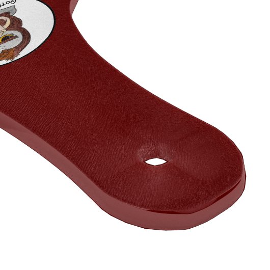 Rauw rood vlees glas snijplank (met handvat) (Hoek)