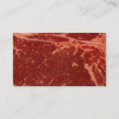 Rauw rundvlees visitekaartje (Achterkant)