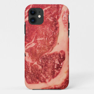 Rauw vlees Ribeye Steak textuur iPhone 11 Hoesje