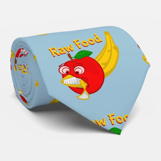 Rauw voedsel grappig fruit stropdas (Opgerold)