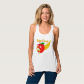 Rauw voedsel grappig fruit tanktop (Volledige Voorkant)