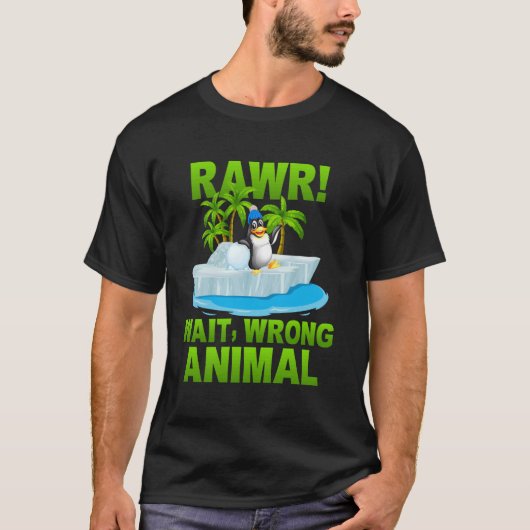 Rauw Wacht Verkeerd Dier T-shirt (Voorkant)