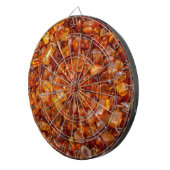 Rauwe amberkiezels dartbord (Voorkant Rechts)