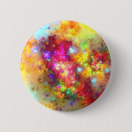 rauwe fractale kunst ronde button 5,7 cm (Voorkant)