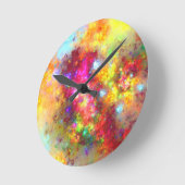 rauwe fractale kunst ronde klok (Hoek)