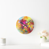 rauwe fractale kunst ronde klok (Huis)