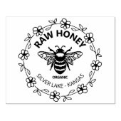 Rauwe Honing Kleine Zakelijke Verpakking, Groot Rubberstempel (Afrduk)