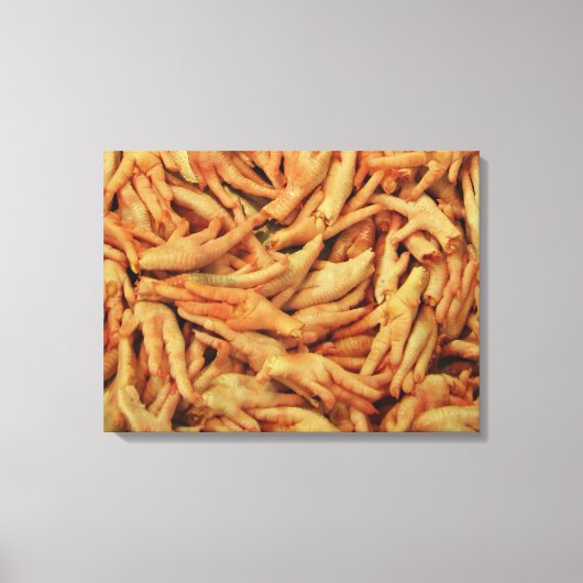 Rauwe kippenfeet canvas afdruk (Voorkant)