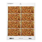 Rauwe kippenfeet etiket (Full Sheet)